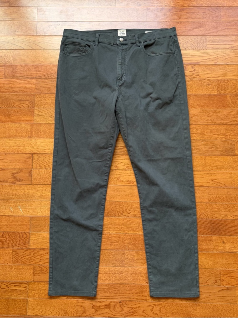 Flint and Tinder Tapered 5 Pocket Pants Gray